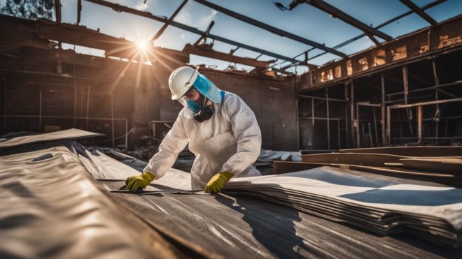 Disposing of asbestos roof sheets